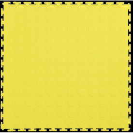 PVC Floor Tiles, 19.5x19.5", Coin, Yellow