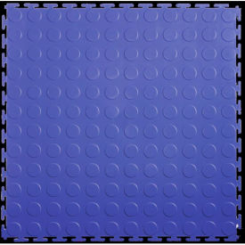 PVC Floor Tiles, 19.5x19.5", Coin, Blue