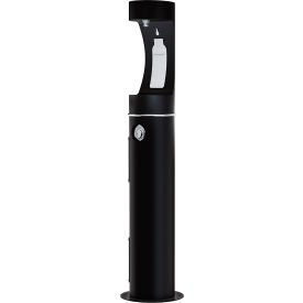 Elkay ezH2O Single Level Outdoor Bottle Filling Station, Freeze Resistant, Black