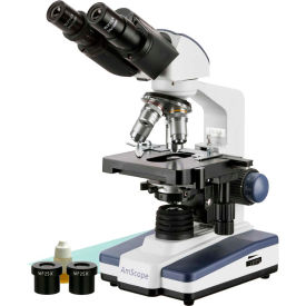 40X-2500X LED Lab Binocular Compound Microscope with 3D-Stage