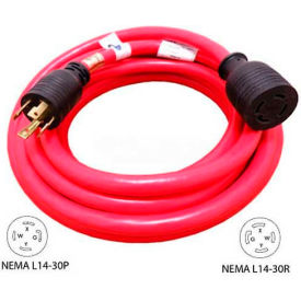 20', 30A Generator Power/Extension Cord with NEMA L14-30 to L14-30R