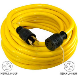 100' Generator Power/Extension Cord with NEMA L14-30P to L14-30R