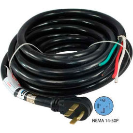 36-Ft 50-Amp RV Camp Power Cord with NEMA 14-50P Male Plug To Bare Wire