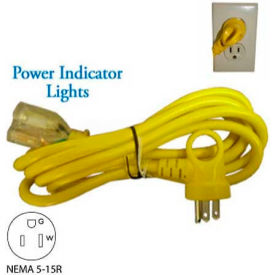 9 ft Indoor Extension Cord with Glow Indicator, 13A, 16/3 SJT, 5-15P/R