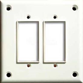 High Security Double GFI Cover Plate, W/Hardware 1/Pack
