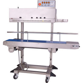 Free Standing Vertical Band Sealer w/ Dry Ink Coding, Stainless Steel
