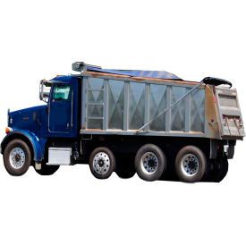 Dump Truck Tarp, Heavy Duty, Industrial Grade, 7.5'W x 16'L, Black