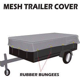 Utility Trailer Mesh Cover, 14'W x 16'L, Black
