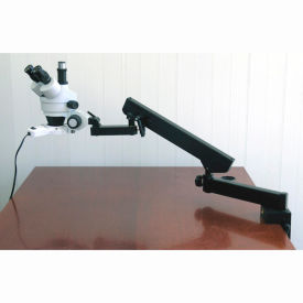 3.5X-90X Articulating Zoom Microscope with Fluorescent Light & 8MP Camera