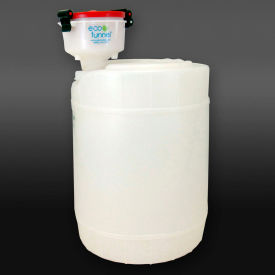 4" ECO Funnel System, 5 Gallon Natural Drum, Red Lid