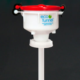4" ECO Funnel with 70mm Cap Adapter, Red Lid