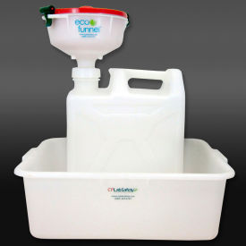 8" ECO Funnel System, 20L Carboy & Secondary Container, Red Lid