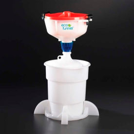 8" ECO Funnel System, 4L Carboy & Secondary Container, Red Lid