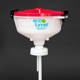 8" Funnel with 70mm Cap Adapter, Red Lid