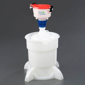 4" ECO Funnel System, 4L Container & Secondary Container, Red Lid