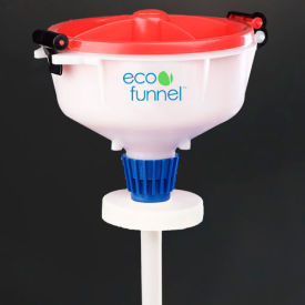 8" ECO Funnel with 100mm Cap Adapter, Red Lid