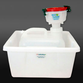EF-4-63C-SYS 4" ECO Funnel System, 2.5 Gal Carboy & Secondary Container, Red Lid
