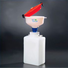 8" ECO Funnel System, 9L Rectangular Carboy, Red Lid