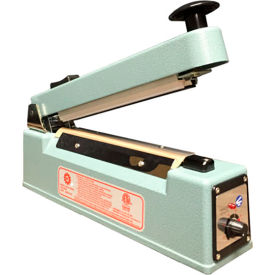 8" Hand Impulse Sealer with Sliding Cutter, 2.7mm Seal Width