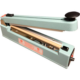 12" Hand Impulse Sealer w/ Sliding Cutter, 5mm Seal Width