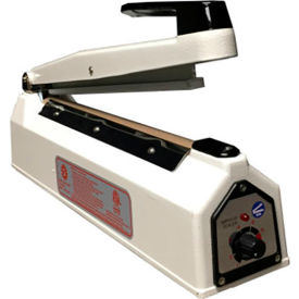 12" Hand Impulse Sealer, 2mm Seal Width, White Body