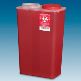 14-Quart Big Mouth Sharps Container, Red, Case of 10