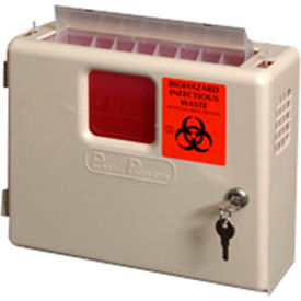 Locking Wall Mounted Sharps Container Cabinet, Case of 2