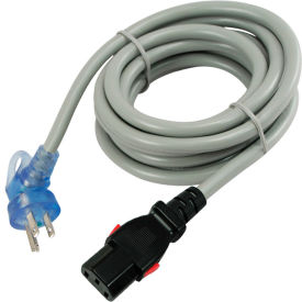10' Hospital Cord, 13-Amp, Locking, 5-15P to IEC 320 C13