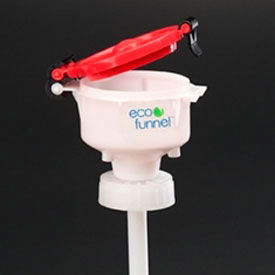 4" ECO Funnel with 70mm Cap Adapter, Red Lid