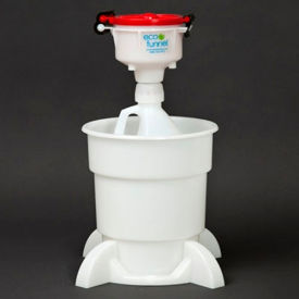 4-Inch ECO Funnel System with 1 Gallon Jug, Secondary Container, Red Lid