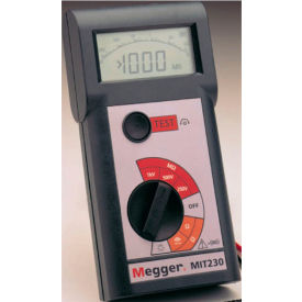 MIT230 250 V/500 V/1000V Insulation and Continuity tester with Digital/Analog display