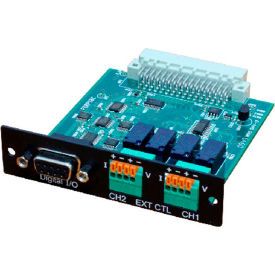 Dual channel digital I/O and analog control card