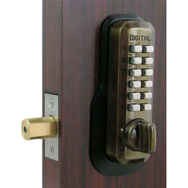 Digital Door Lock M210 Mechanical Keyless Deadbolt, Antique Brass