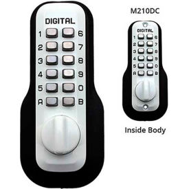 Digital Door Lock M210 Mechanical Keyless Deadbolt Double Combination, White