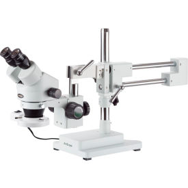 3.5X-90X Binocular Stereo Boom Microscope with Fluorescent Ring Light