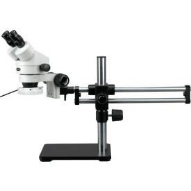 3.5X-90X Binocular Stereo Microscope on Ball Bearing Stand with 144-LED Light