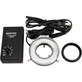 LED Microscope Ring Light Illuminator with Adapter and Control Box