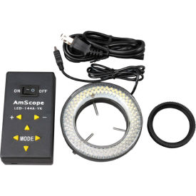 LED Four-Zone Microscope Ring Light with Adapter