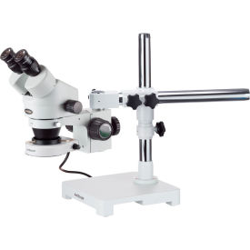 3.5X-90X Stereo Zoom Microscope on Boom Stand with 80-LED Light