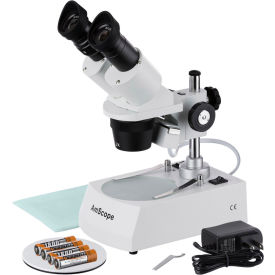 20X-40X Cordless LED Stereo Microscope with Top and Bottom Lights
