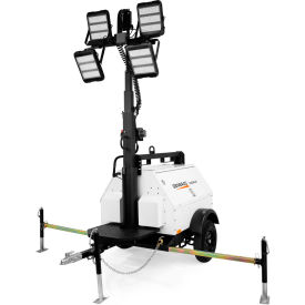 Generac Mobile Diesel Vertical LED Light Tower, 8kW, Kubota Engine & Electric Winch