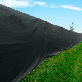 90% Blockage Premier Privacy Fence Screen, 20'W x 50'L, Black