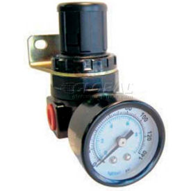 Mini Regulator, Relieving / Press-To-Lock Adj Knob, 1/4" NPT