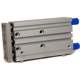 Air Linear Guided Slide, Ball Bearing, 1/4" NPT, 63mm Bore, 75mm Stroke