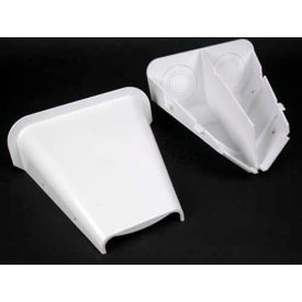 Entrance End Fitting, White, 6-1/8"L
