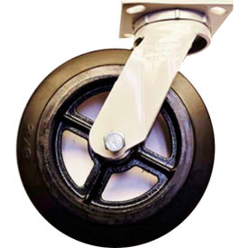 Swivel Caster - Rubber Mold-On 6" Dia. - 410 Lb. Capacity