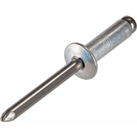 Pop Blind Rivet - 5/32 x 5-3 - Button Head - Up to 3/16" Grip - Aluminum/Steel - Pkg of 500