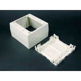 2-Gang Extra Deep Device Box, White, 4-3/4"L