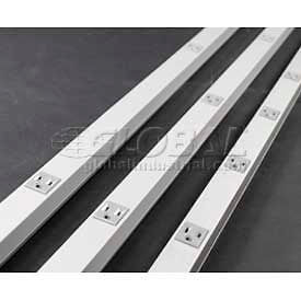 Plugmold, 120V, 15A, 48'L, 8 Outlets