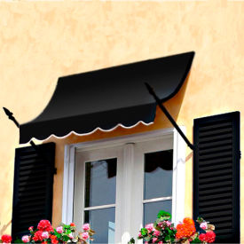 Spear Arm Awning 5-3/8'W x 2-9/16'H x 1-5/16'D Black
